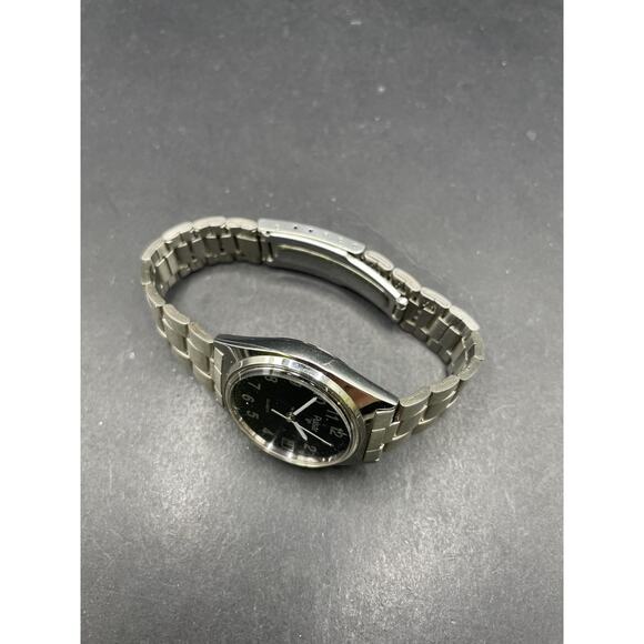 Vintage Pulsar Silver Tone Mens Quartz Watch With Date Y562-6000 Black Dial main image 7